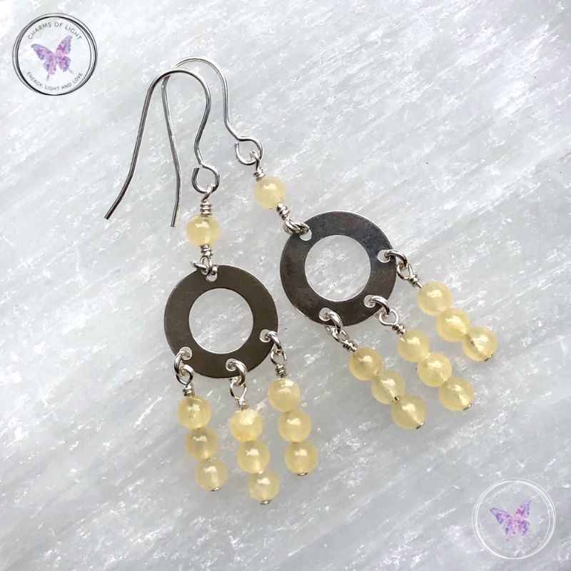 Aragonite Chandelier Earrings